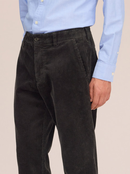 Aden corduroy pants dark army 