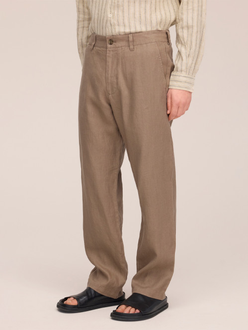 Aden linen chino clay mirage 