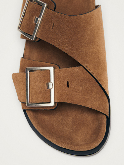 Alba sandals suede tan leather 
