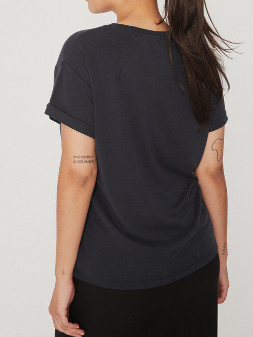Amana-m bosko luxe shirt black 