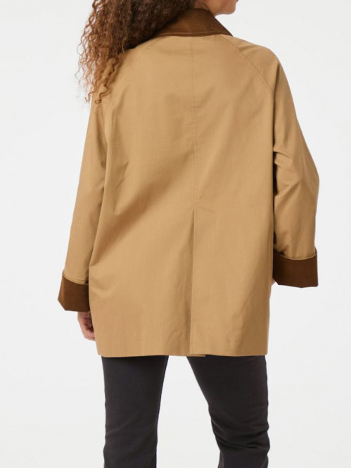 Anastacia cord jacket dk tan 