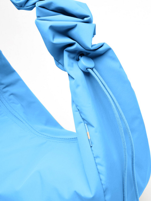 Moon bag ruffle aqua 