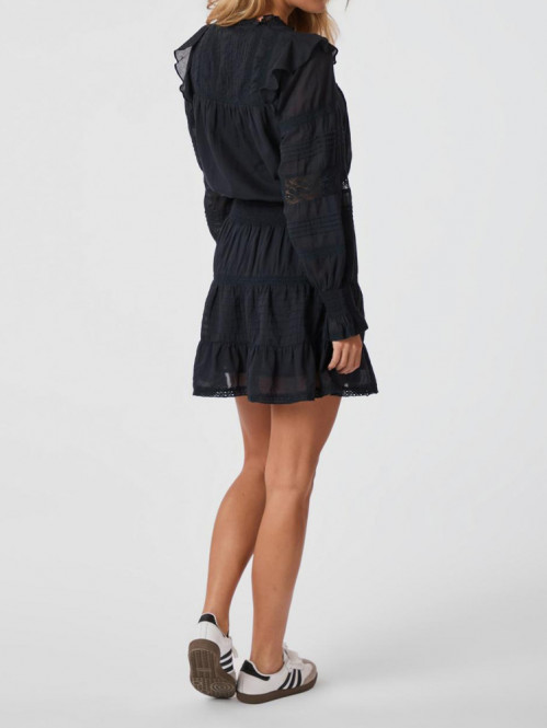 Aran s voile dress navy L