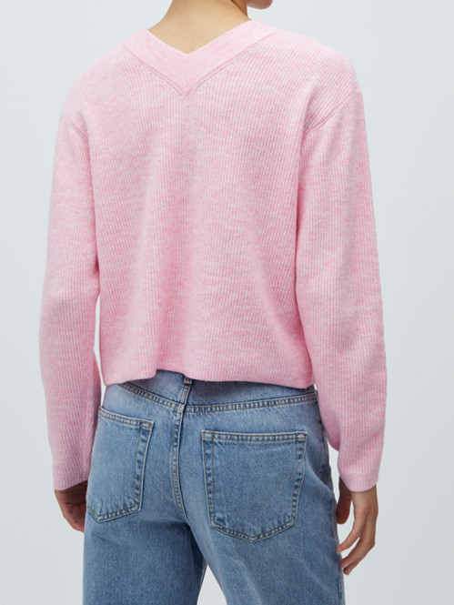 Asato-m hanae knit cardigan begonia pink 