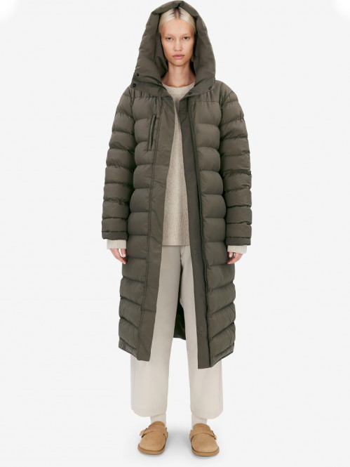 Asha reversible parka dusk olive 