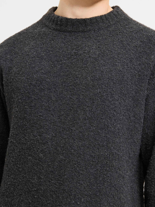 Assar pullover dk grey mel 