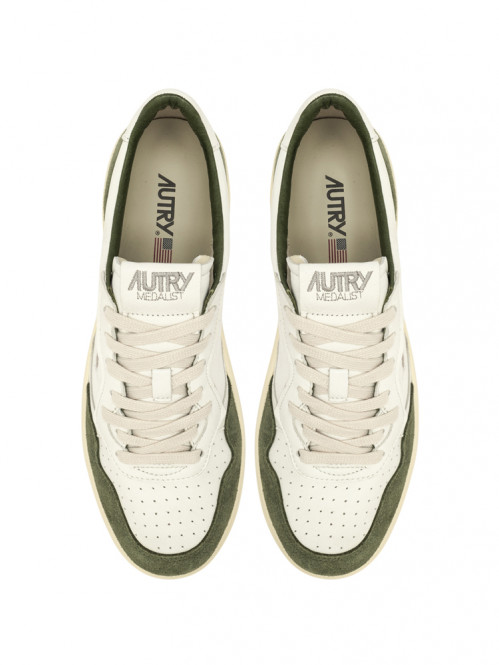 Medalist men sneaker suede white military 