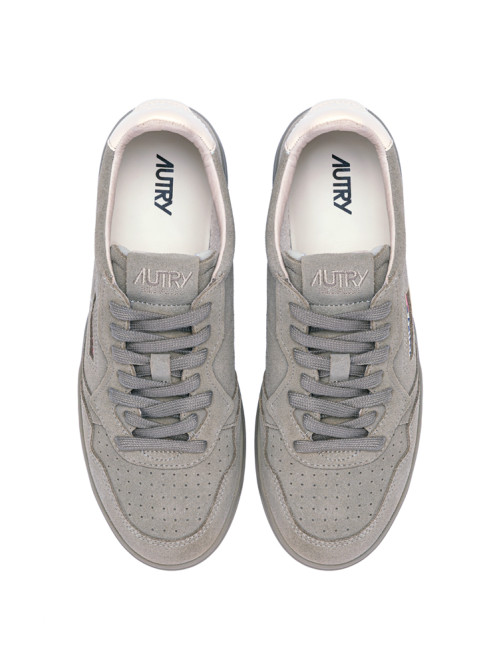 Medalist men sneaker silver sage ivory 