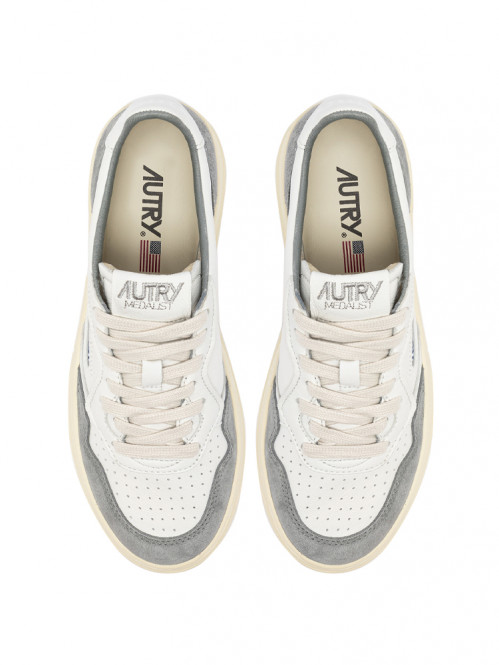 Medalist wmns sneaker suede white grey 
