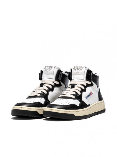 Medalist mid mens sneaker bicolour white black 