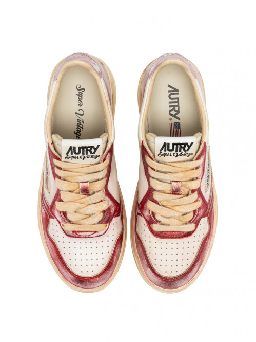 Super vintage lo wmns sneaker red pink 