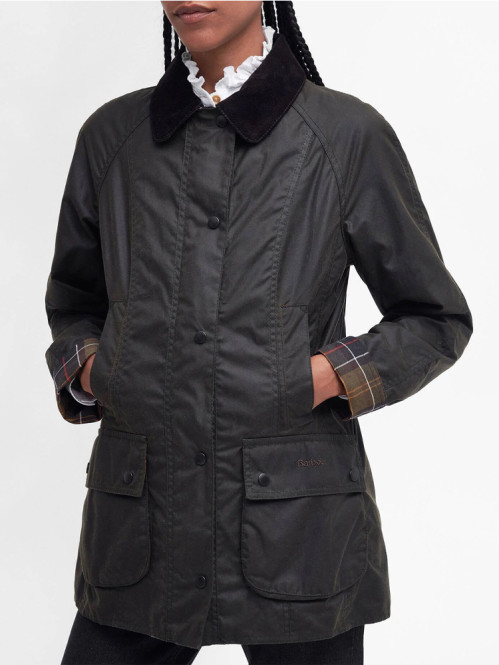 Barbour classic beadnell wax jacket olive 