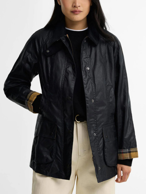Barbour beadnell wax jacket ny91 navy 