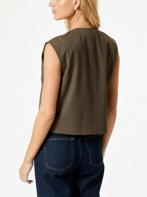 Birtha waistcoat brown 