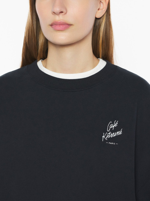 Café kitsuné relax sweatshirt black 