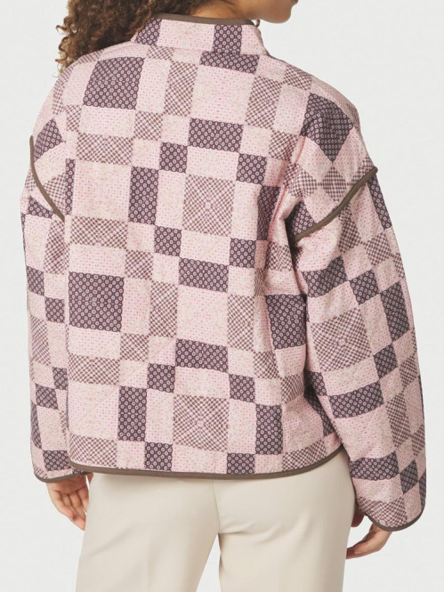 Calah square mix jacket rose 