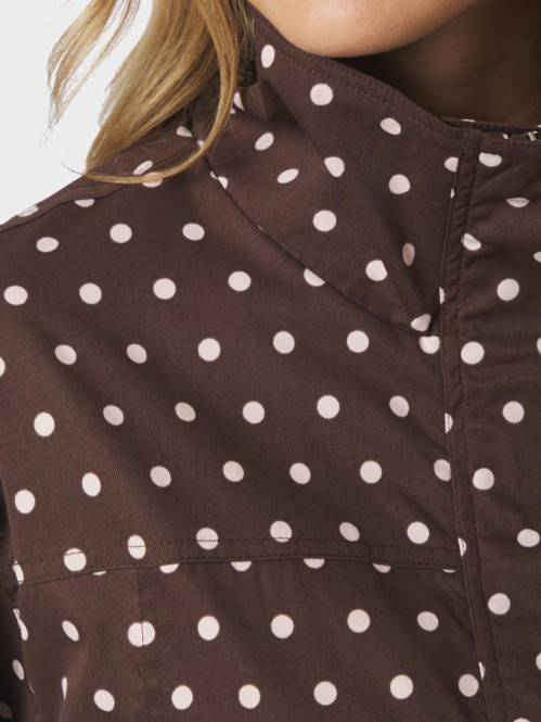 Callisa dot jacket brown 