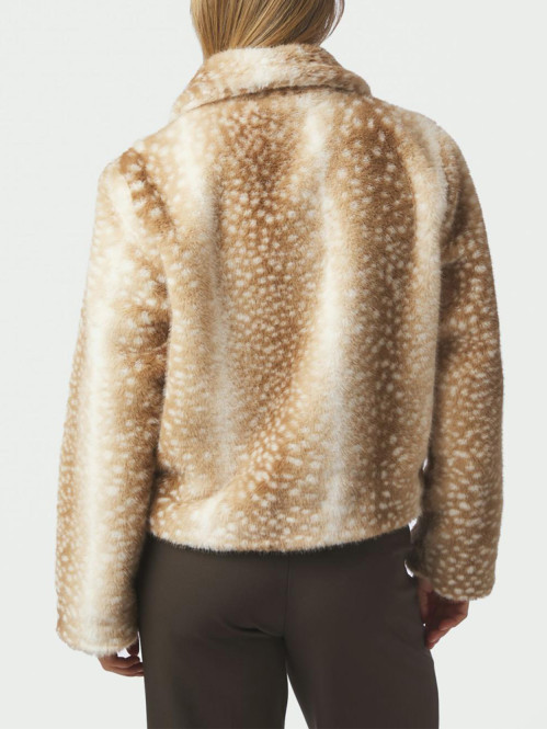 Camina faux fur jacket beige 
