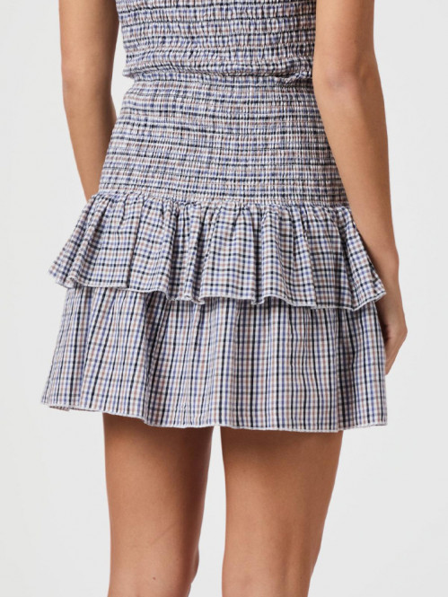 Carin double check skirt blue S
