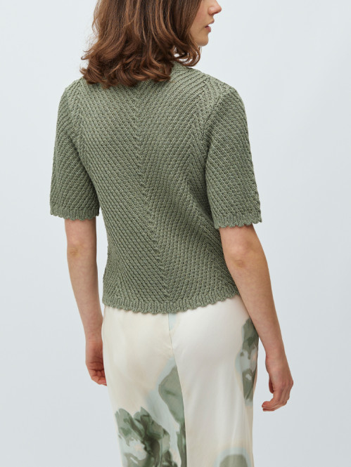 Carla-m eloven knit shirt sea spray 