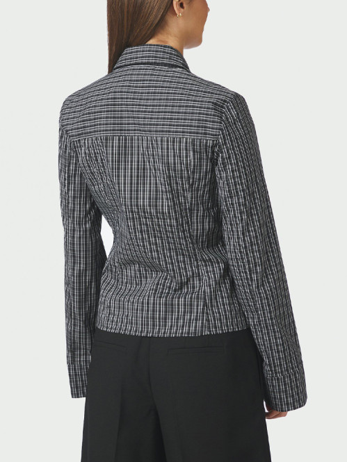 Cathy zip shirt black S