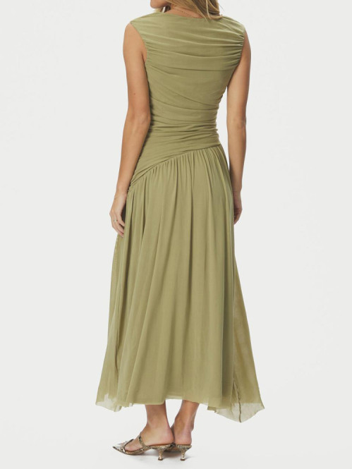 Cludine mesh dress sage green 