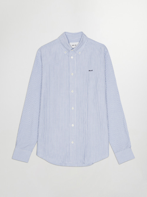 Colby bd shirt blue stripe 