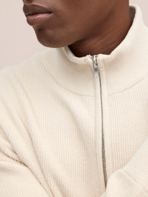Danny full zip cardigan ivory 