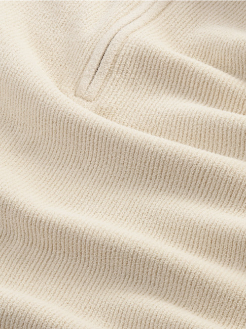 Danny half zip pullover ivory 