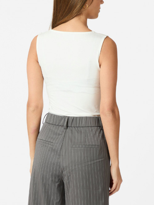 Ditty jersey top white 
