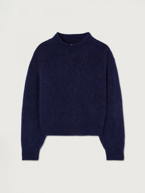 East 18q pullover navy chine 