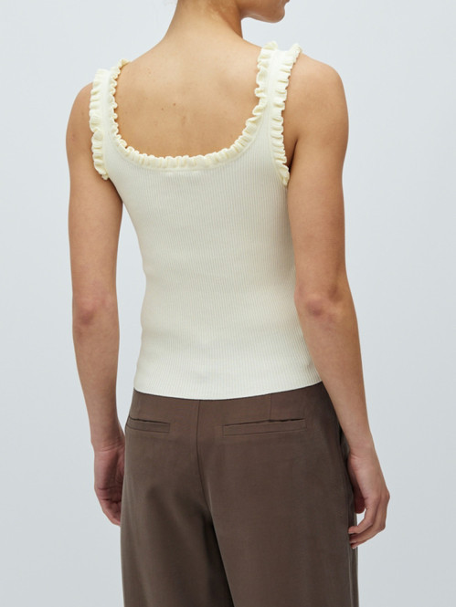 Elinne-m louc knit ivory yellow S