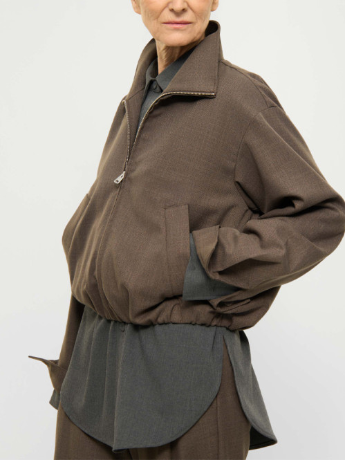 Enya jacket brown mel 