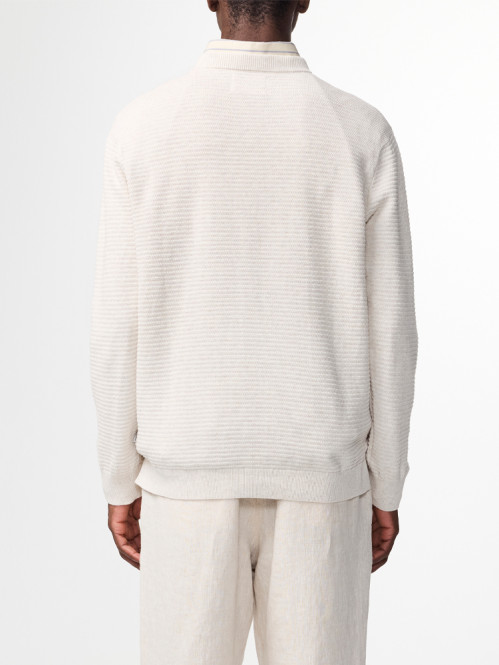 Fabian crew pullover ivory 