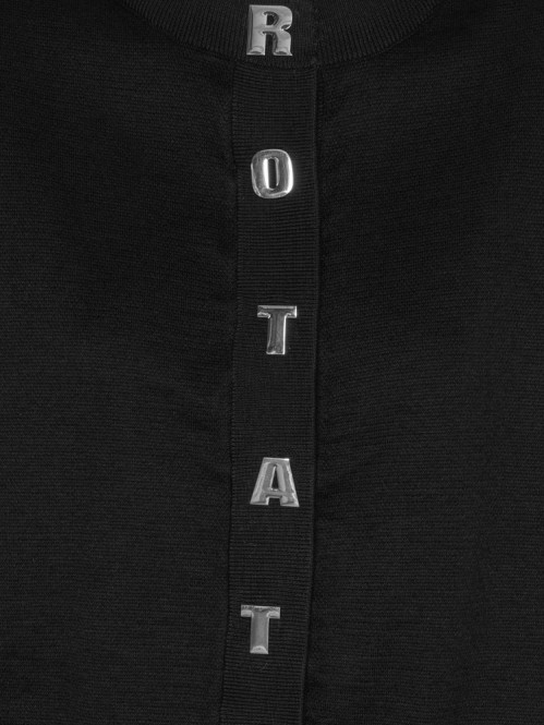 Firm knit cardigan black 