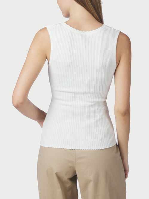 Fraline knit top off white 