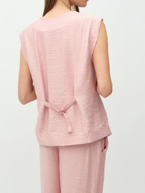 Frida-m mery vest pink mel 