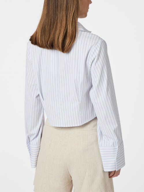 Frost slim stripe shirt white L