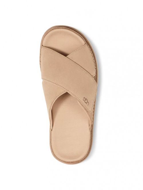 Goldenstar cross sandals driftwood 