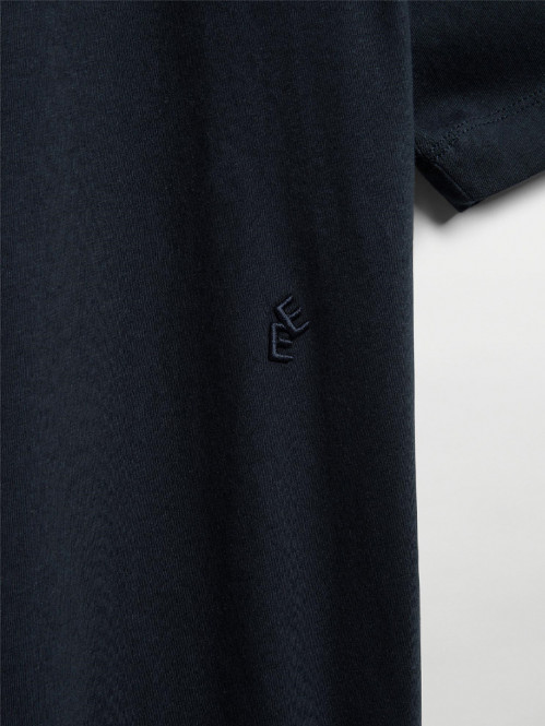 Hadar linen mix t-shirt dk navy 