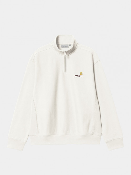 Half zip american script sweat wax 