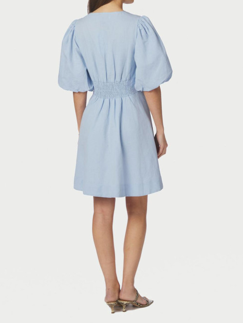 Halli linen dress light blue 