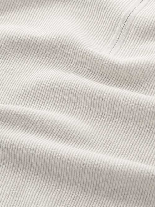 Hansie ss zip polo ivory M