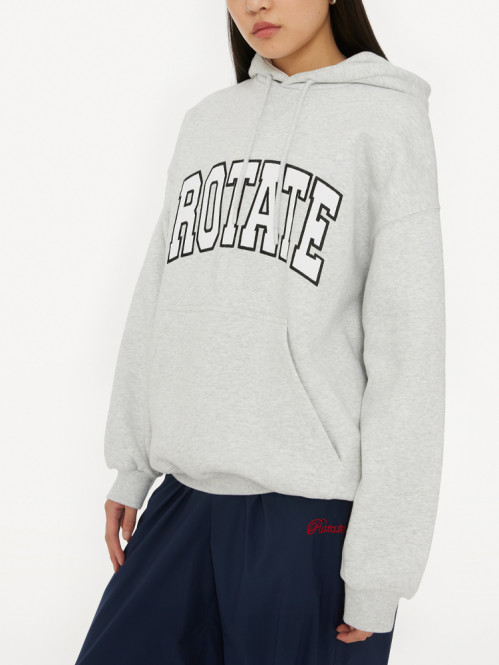 Heavy sweat hoodie lt grey me 
