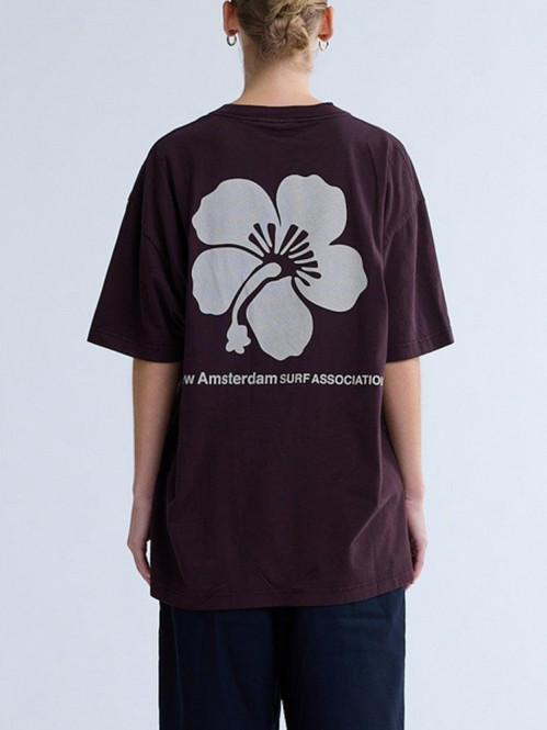 Hibiscus t-shirt walnut 