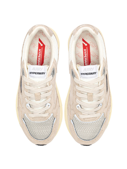 Hyperway low man sneaker sand silver 