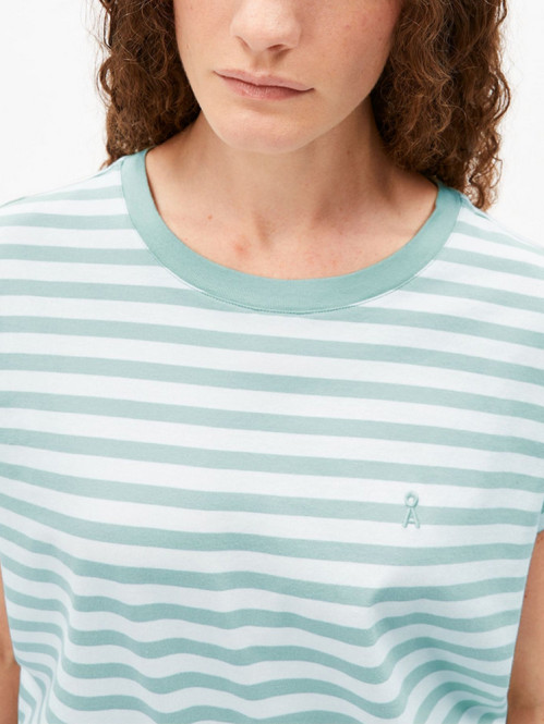 Idaara stripe t-shirt wht foam 