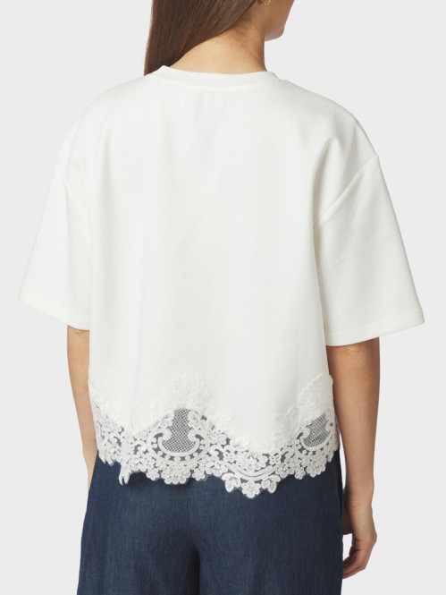 Iria lace tee white 