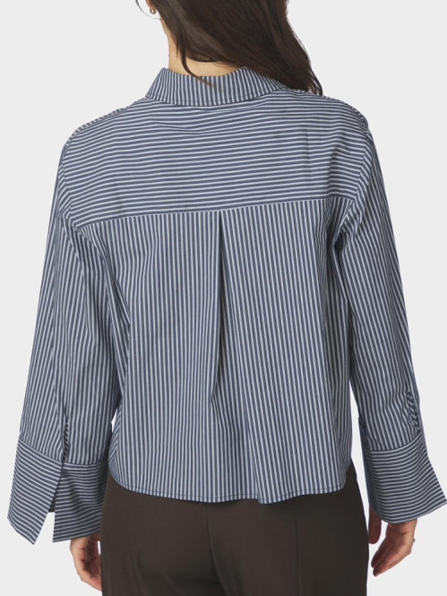 Jaylin stripe shirt dk navy 
