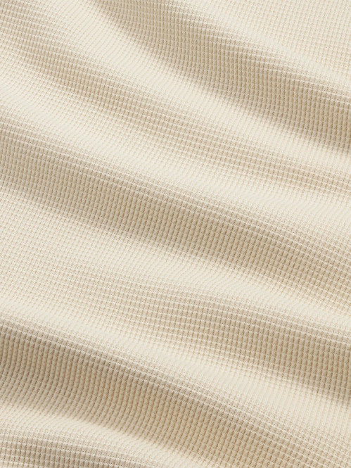 Jett waffle longsleeve ivory 